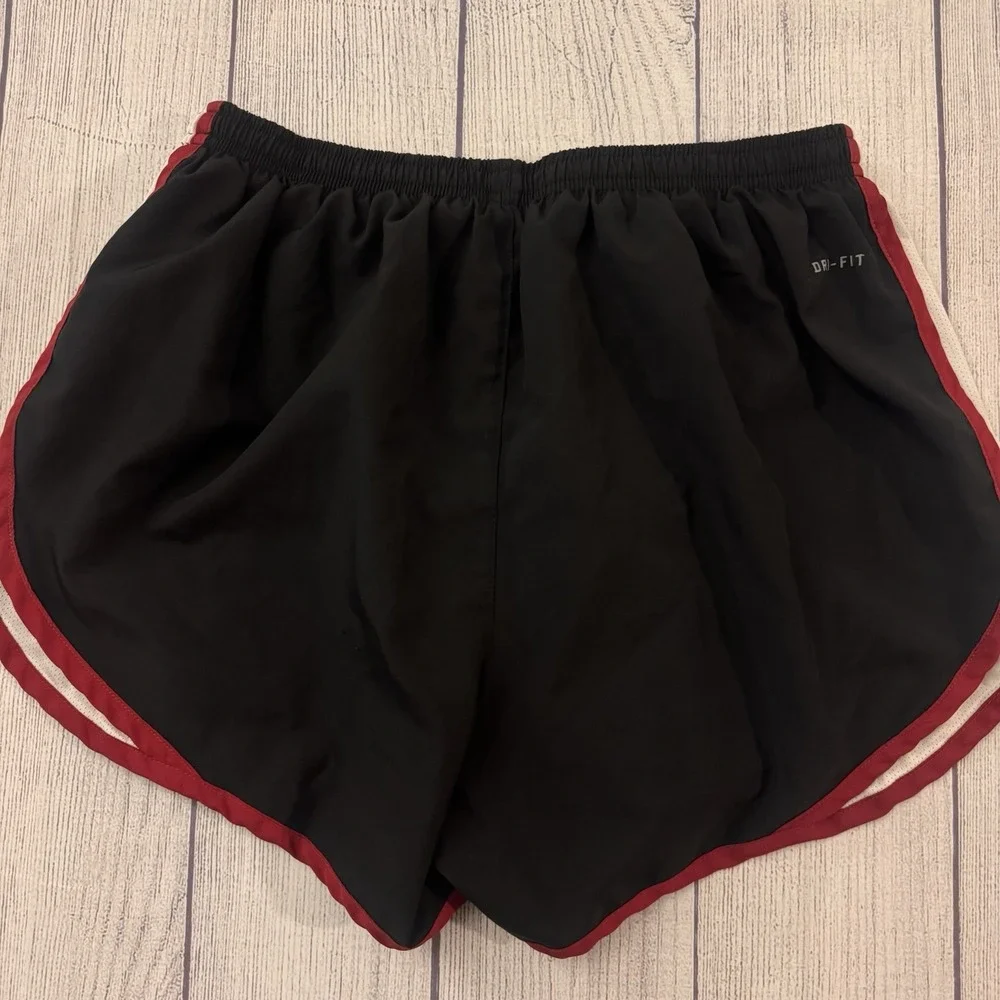 Nike USC Trojans Dri-FIT Running Shorts Women's M Black Red White Split Hem